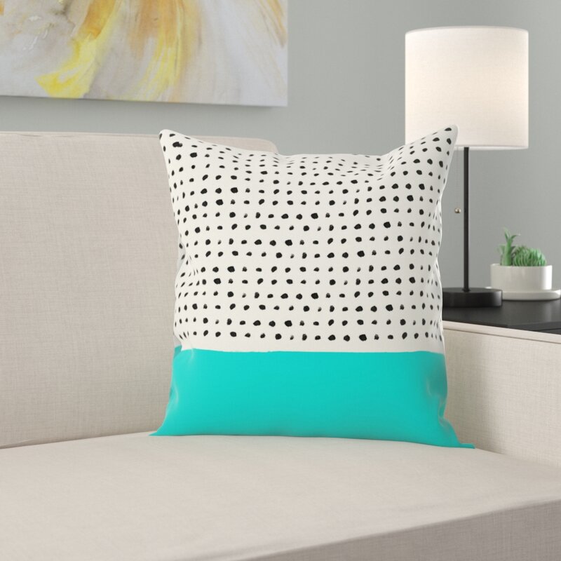 aqua throw pillows